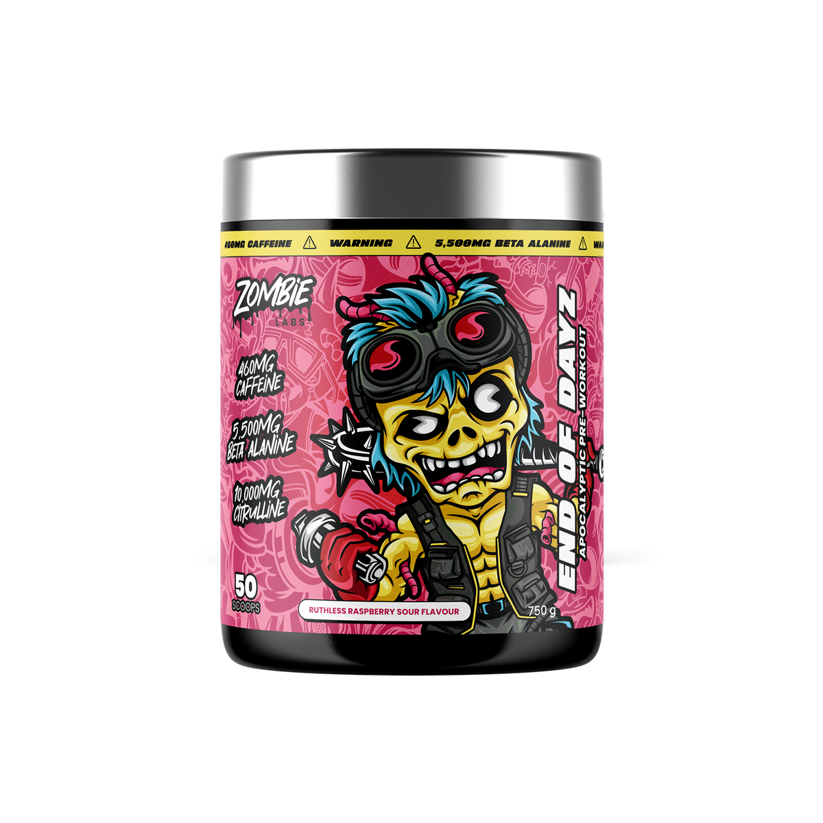 Zombie Labs End of Dayz Ruthless Raspberry Sour 750g tub