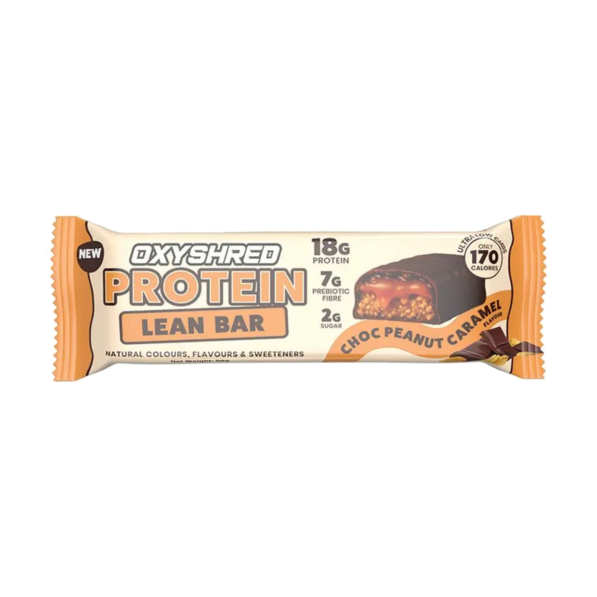 OxyShred Protein Lean Bar Choc Peanut Caramel 50g