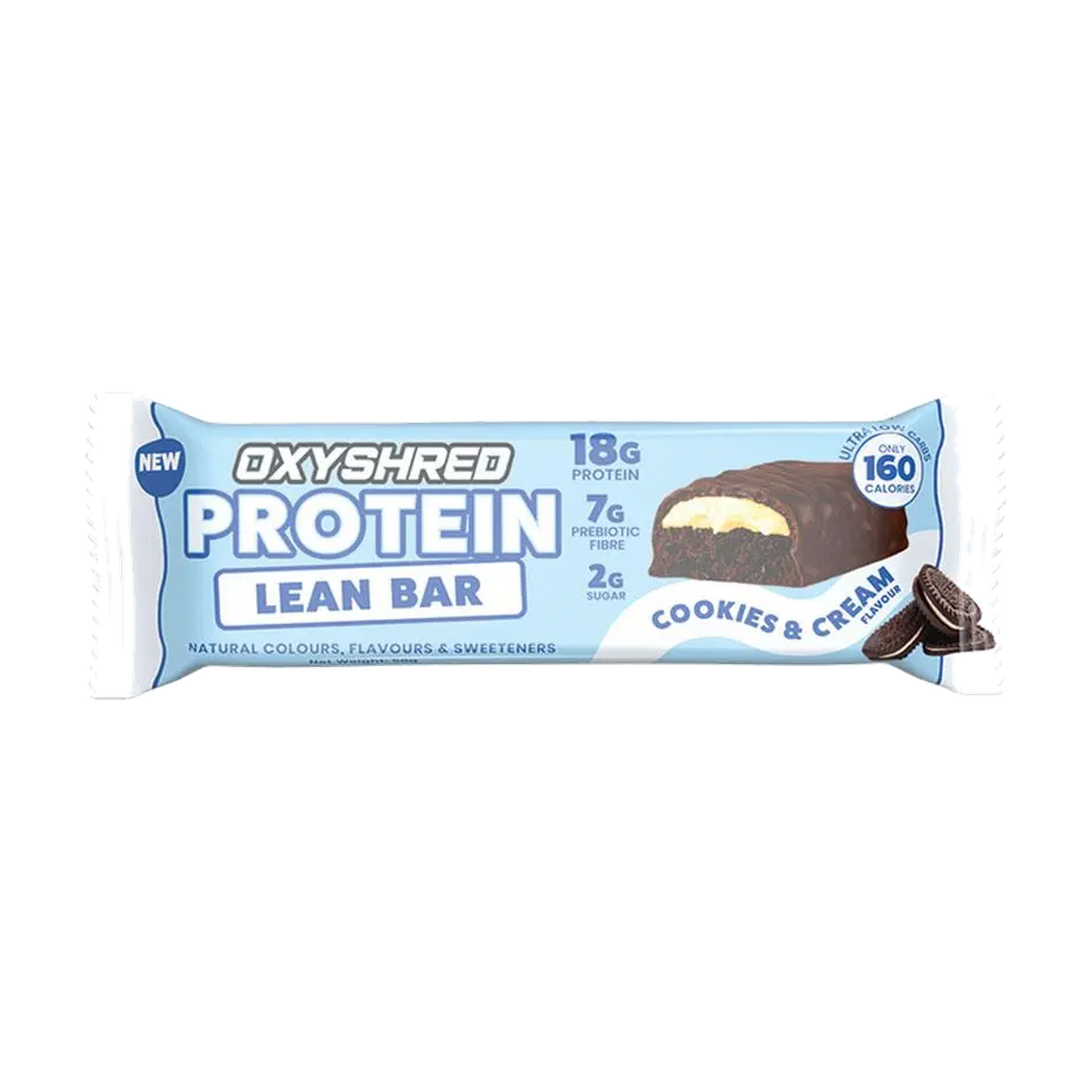 OxyShred Protein Lean Bar Cookies & Cream 50g
