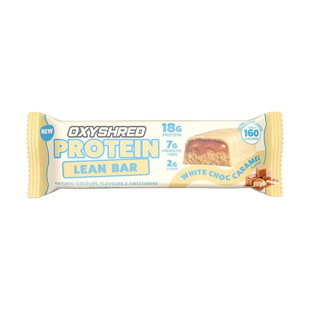 OxyShred Protein Lean Bar White Choc Caramel 50g