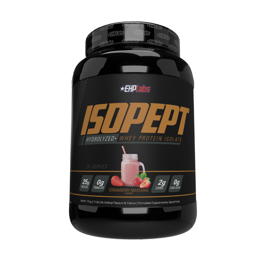EHPlabs IsoPept Strawberry Milkshake 25 serve tub