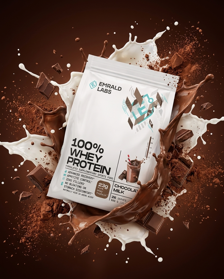 Emrald Labs 100% Whey Protein - Chocolate Milk 900g
