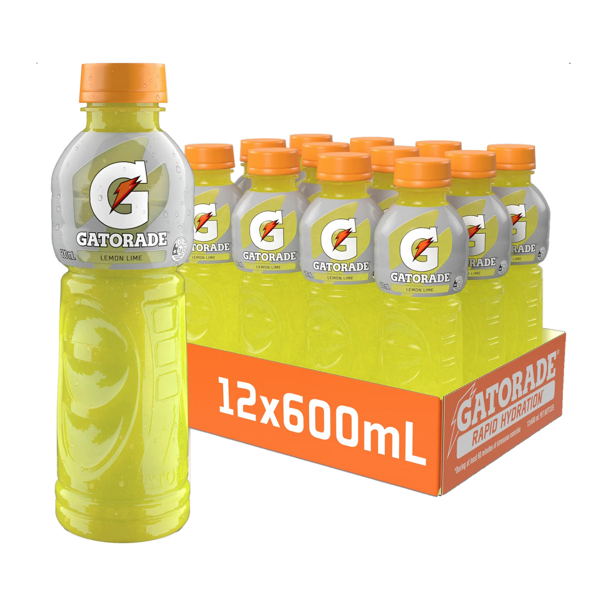 Gatorade Lemon Lime 12 x 600mL case
