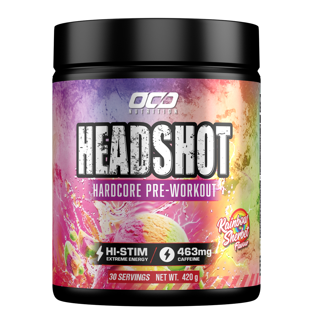OCD Nutrition Headshot Hardcore Pre-Workout 30 Serves