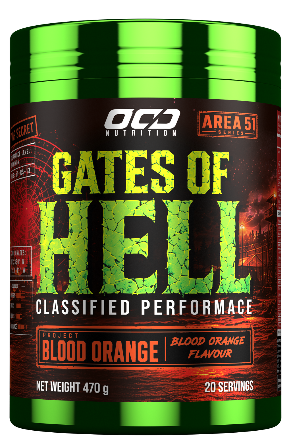 OCD Nutrition Gates of Hell Extreme Dosed Pre-Workout