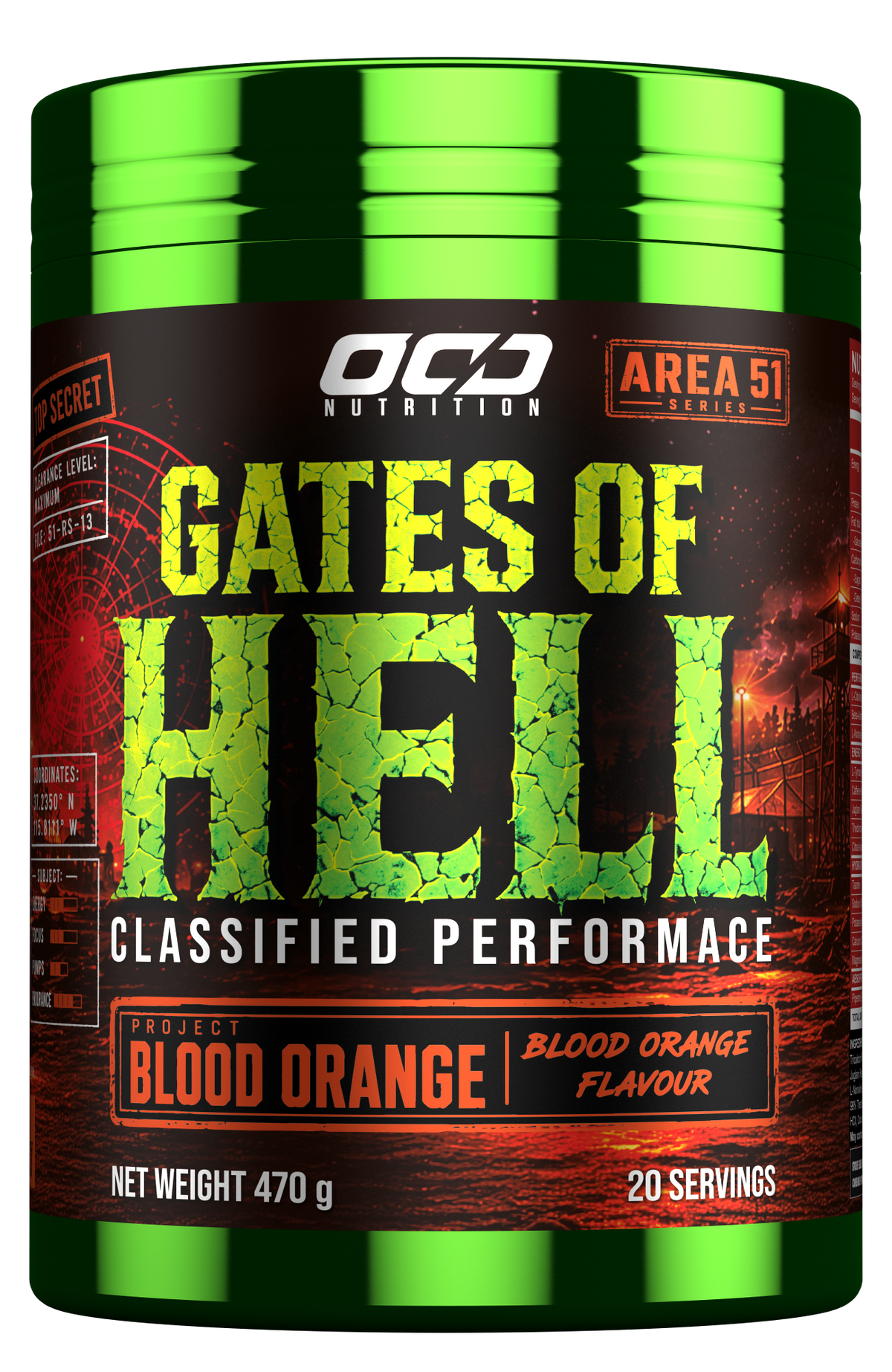 OCD Nutrition Gates of Hell Extreme Dosed Pre-Workout