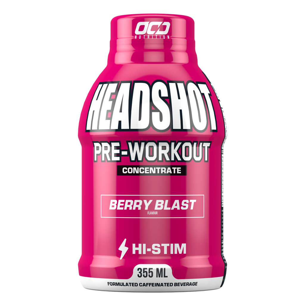 OCD Nutrition Headshot Hi-Stim Pre-Workout RTD 355mL — Box of 12