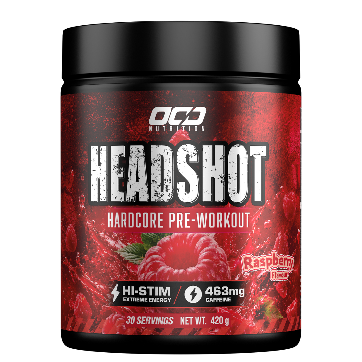 OCD Nutrition Headshot Hardcore Pre-Workout 30 Serves