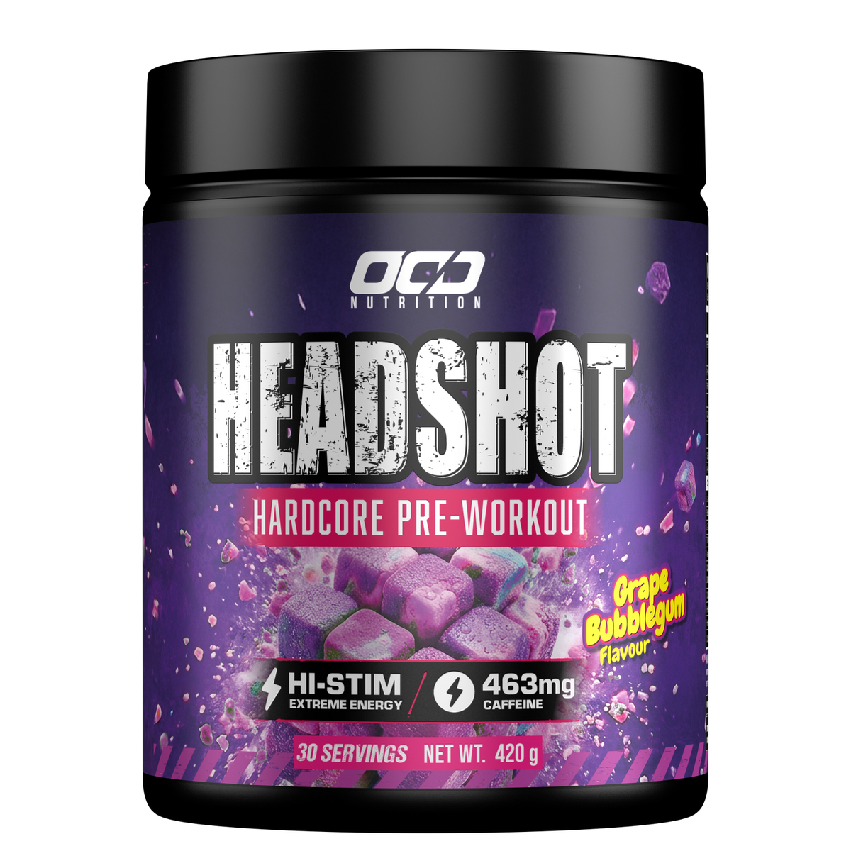 OCD Nutrition Headshot Hardcore Pre-Workout 30 Serves