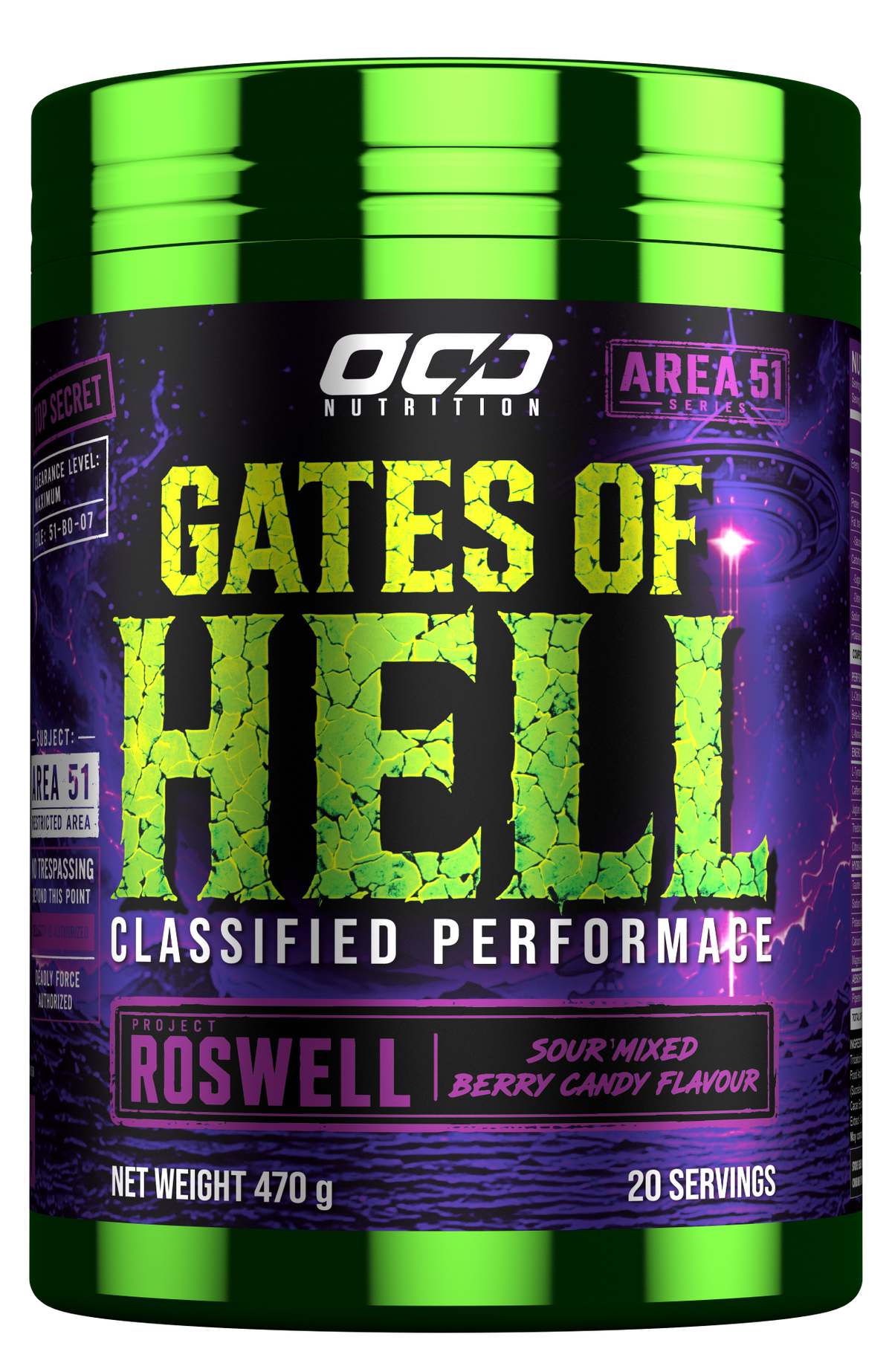 OCD Nutrition Gates of Hell Extreme Dosed Pre-Workout