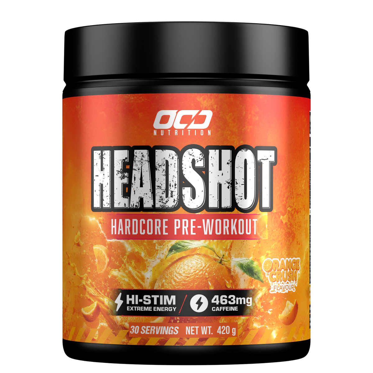 OCD Nutrition Headshot Hardcore Pre-Workout 30 Serves