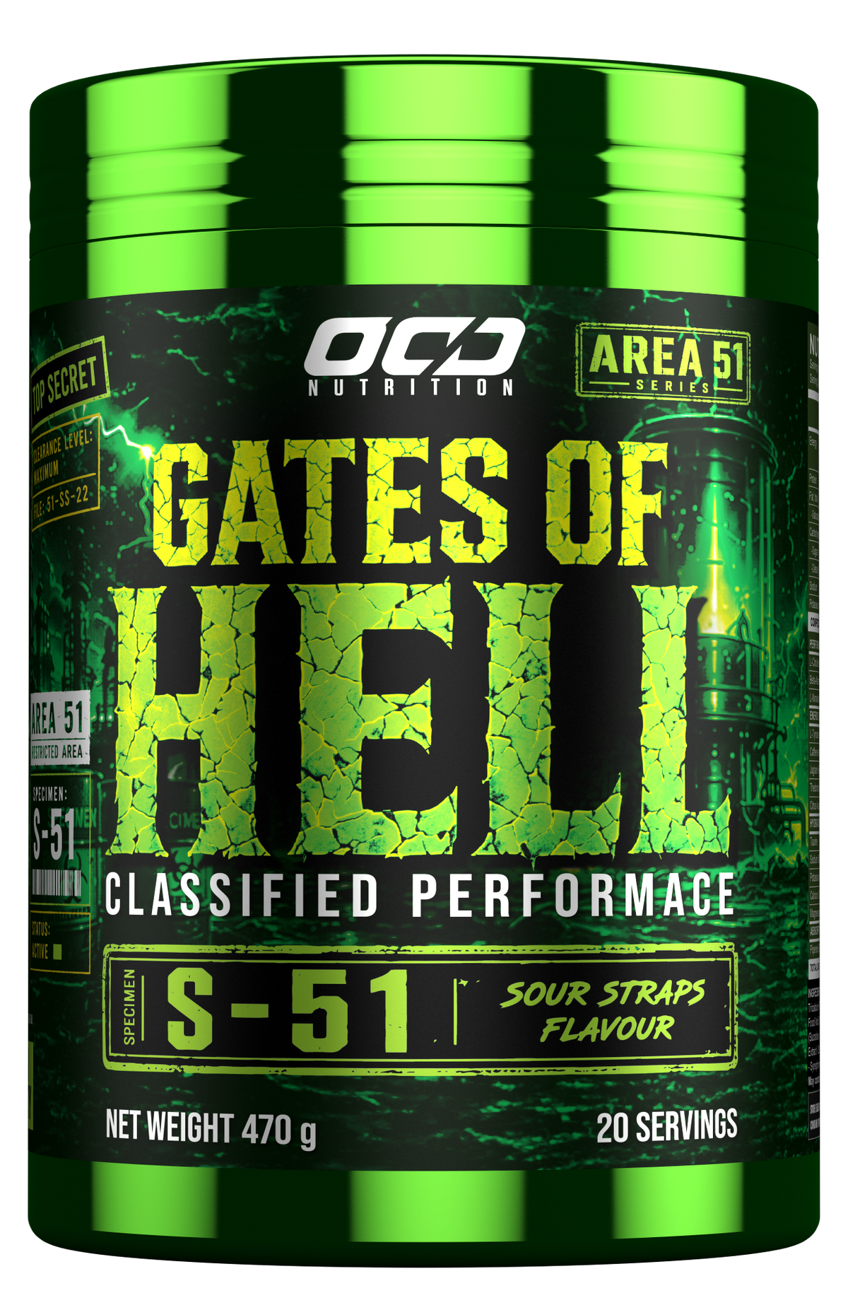 OCD Nutrition Gates of Hell Extreme Dosed Pre-Workout