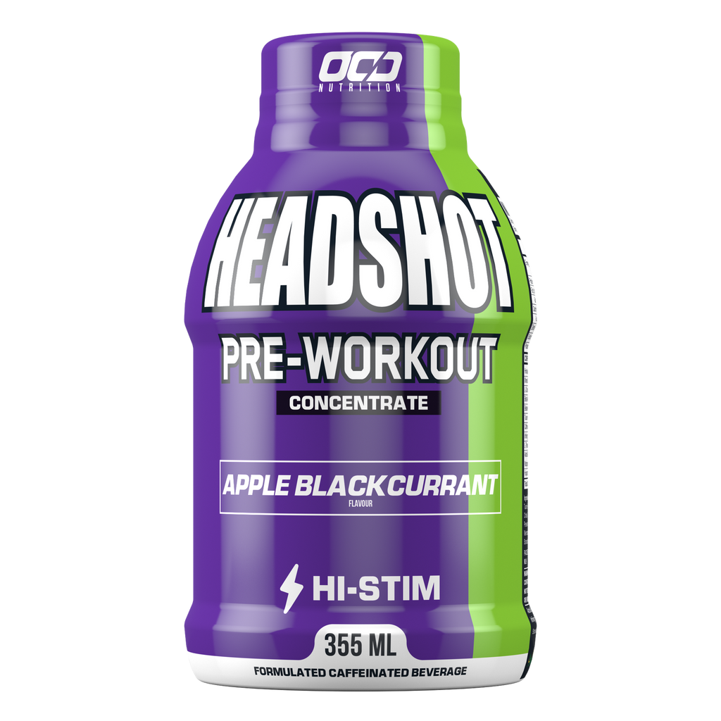 OCD Nutrition Headshot Hi-Stim Pre-Workout RTD 355mL — Box of 12