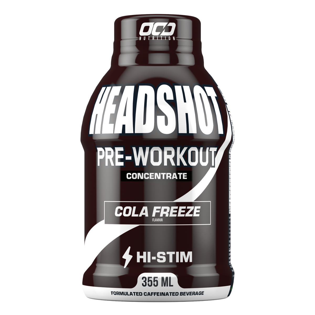 OCD Nutrition Headshot Hi-Stim Pre-Workout RTD 355mL — Box of 12