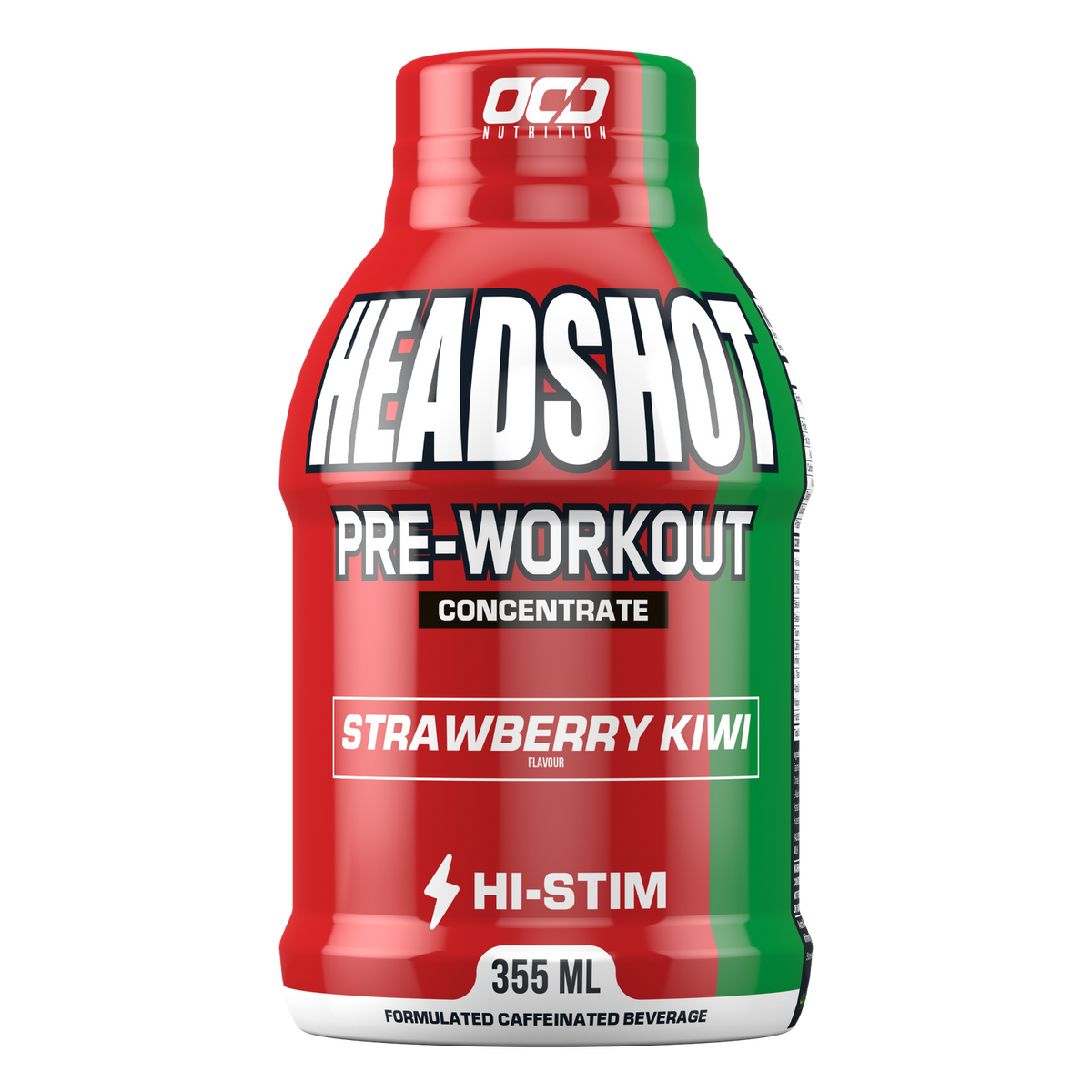 OCD Nutrition Headshot Hi-Stim Pre-Workout RTD 355mL — Box of 12